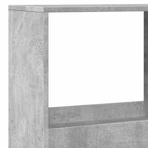 Dělicí stěna betonově šedá 100 x 33 x 175 cm kompozitní dřevo - obrázek 7