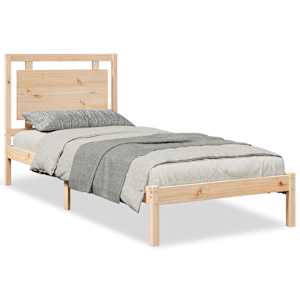 Prodloužený rám postele bez matrace 100 x 210 cm masivní dřevo - obrázek 2