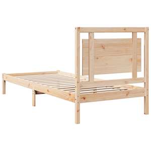 Prodloužený rám postele bez matrace 100 x 210 cm masivní dřevo - obrázek 6
