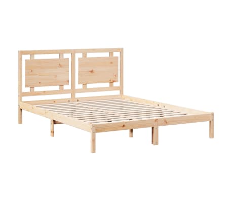 vidaXL Massivholzbett Extra Lang ohne Matratze 140x210 cm