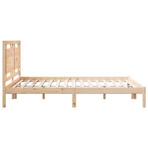 Prodloužený rám postele bez matrace 140 x 210 cm masivní dřevo - obrázek 5