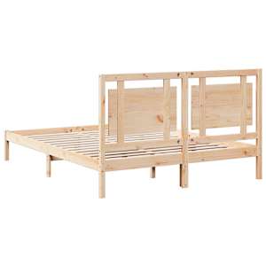 Prodloužený rám postele bez matrace 140 x 220 cm masivní dřevo - obrázek 6