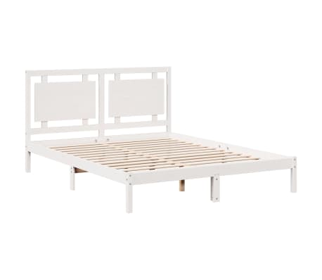 vidaXL Cadre de lit extra long sans matelas 140x220 cm bois massif