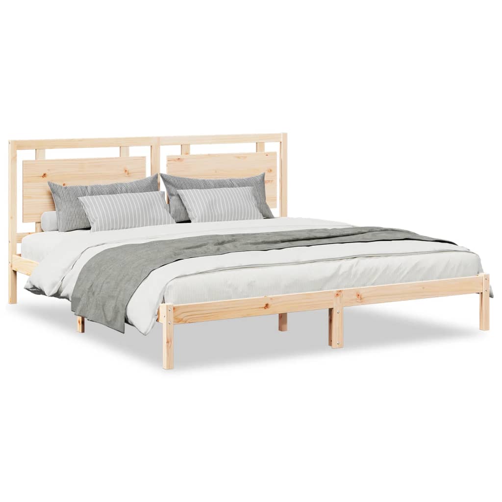 vidaXL Prodloužený rám postele bez matrace 200 x 220 cm masivní dřevo