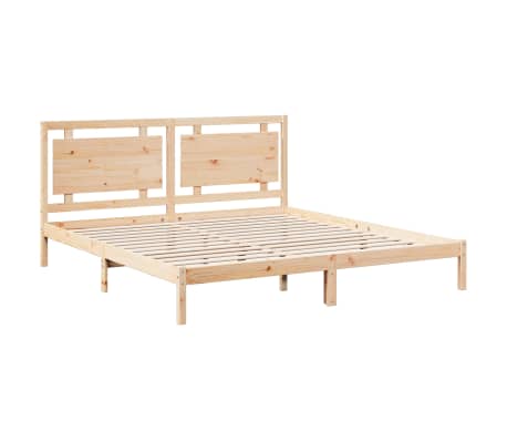 vidaXL Bedframe extra lang zonder matras massief hout 200x220 cm