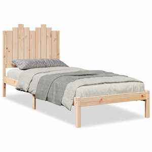 Prodloužený rám postele bez matrace 100 x 210 cm masivní dřevo - obrázek 2
