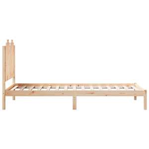 Prodloužený rám postele bez matrace 100 x 210 cm masivní dřevo - obrázek 5