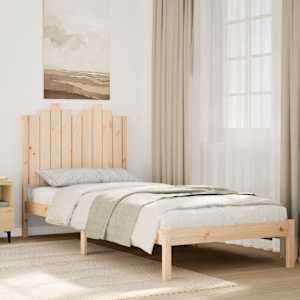 Prodloužený rám postele bez matrace 100 x 210 cm masivní dřevo