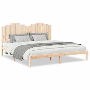 Prodloužený rám postele bez matrace 200 x 210 cm masivní dřevo - obrázek 2