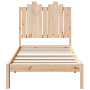 Prodloužený rám postele bez matrace 100 x 220 cm masivní dřevo - obrázek 4
