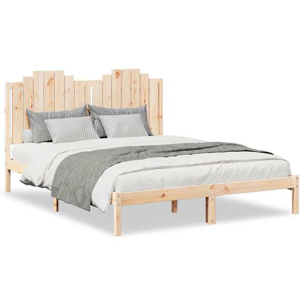 vidaXL ekstra pikk voodiraam madratsita, 160 x 220 cm, t&auml;ispuit