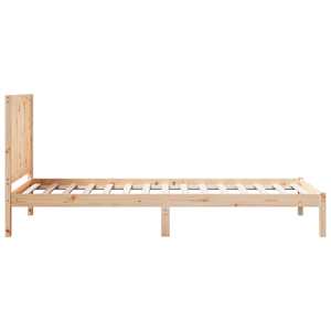 Prodloužený rám postele bez matrace 100 x 210 cm masivní dřevo - obrázek 5