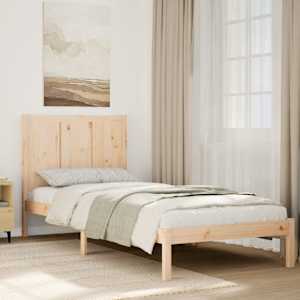 Prodloužený rám postele bez matrace 100 x 210 cm masivní dřevo - obrázek 1