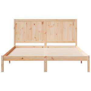 Prodloužený rám postele bez matrace 140 x 210 cm masivní dřevo - obrázek 4