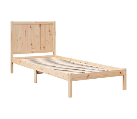 vidaXL Cadre de lit extra long sans matelas 100x220 cm bois massif