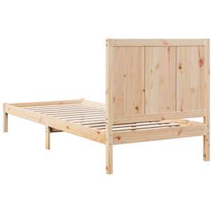 Prodloužený rám postele bez matrace 100 x 220 cm masivní dřevo - obrázek 6