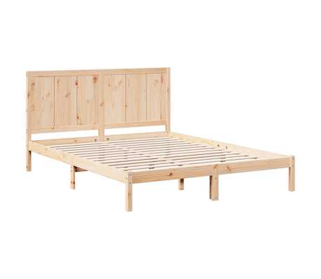 vidaXL Cadru pat foarte lung fără saltea, 140x220 cm, lemn masiv