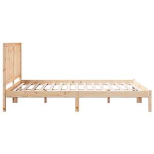 Prodloužený rám postele bez matrace 140 x 220 cm masivní dřevo - obrázek 5