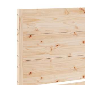 Prodloužený rám postele bez matrace 200 x 210 cm masivní dřevo - obrázek 7