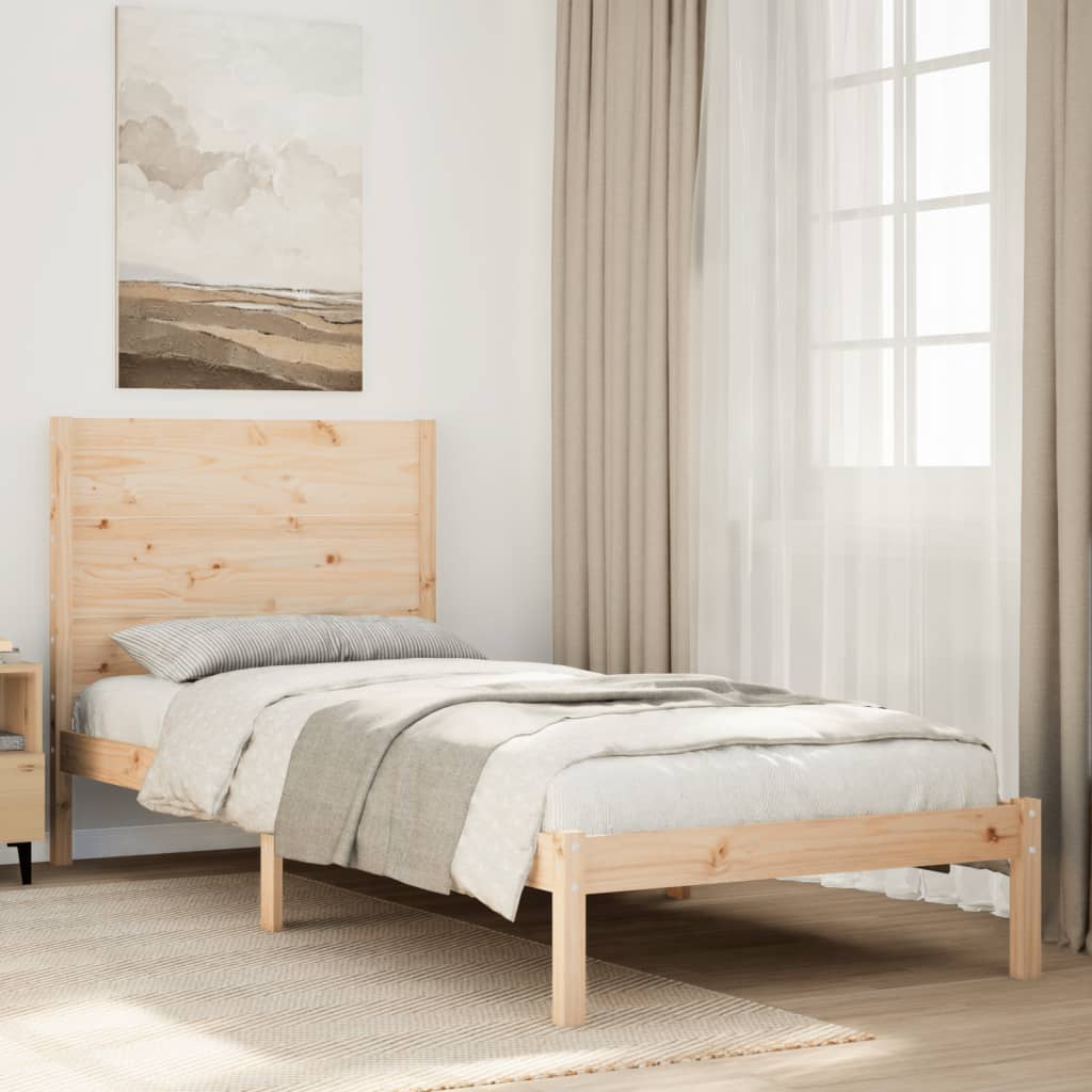 vidaXL Ekstra lang sengeramme uten madrass 90x220 cm heltre