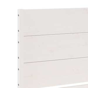 Prodloužený rám postele bez matrace bílý 140 x 220 cm masiv - obrázek 7