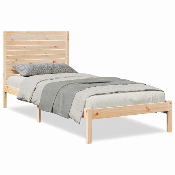 vidaXL voodiraam ilma madratsita, 90x210 cm, m&auml;nnipuit