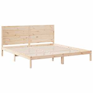 Prodloužený rám postele bez matrace 180 x 210 cm masivní dřevo - obrázek 3