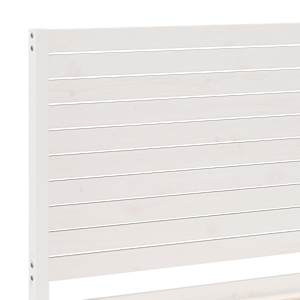Prodloužený rám postele bez matrace bílý 200 x 210 cm masiv - obrázek 7