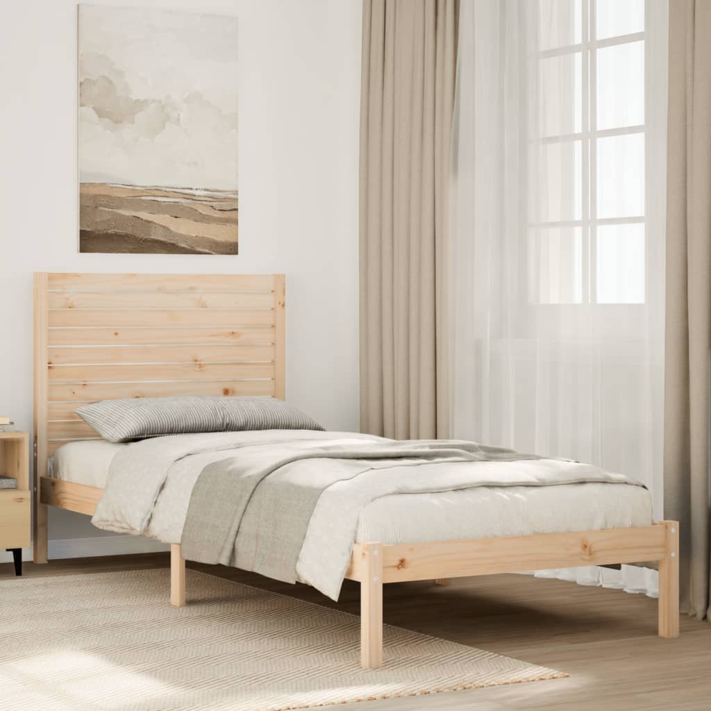 Massivholzbett Extra Lang ohne Matratze 100×220 cm