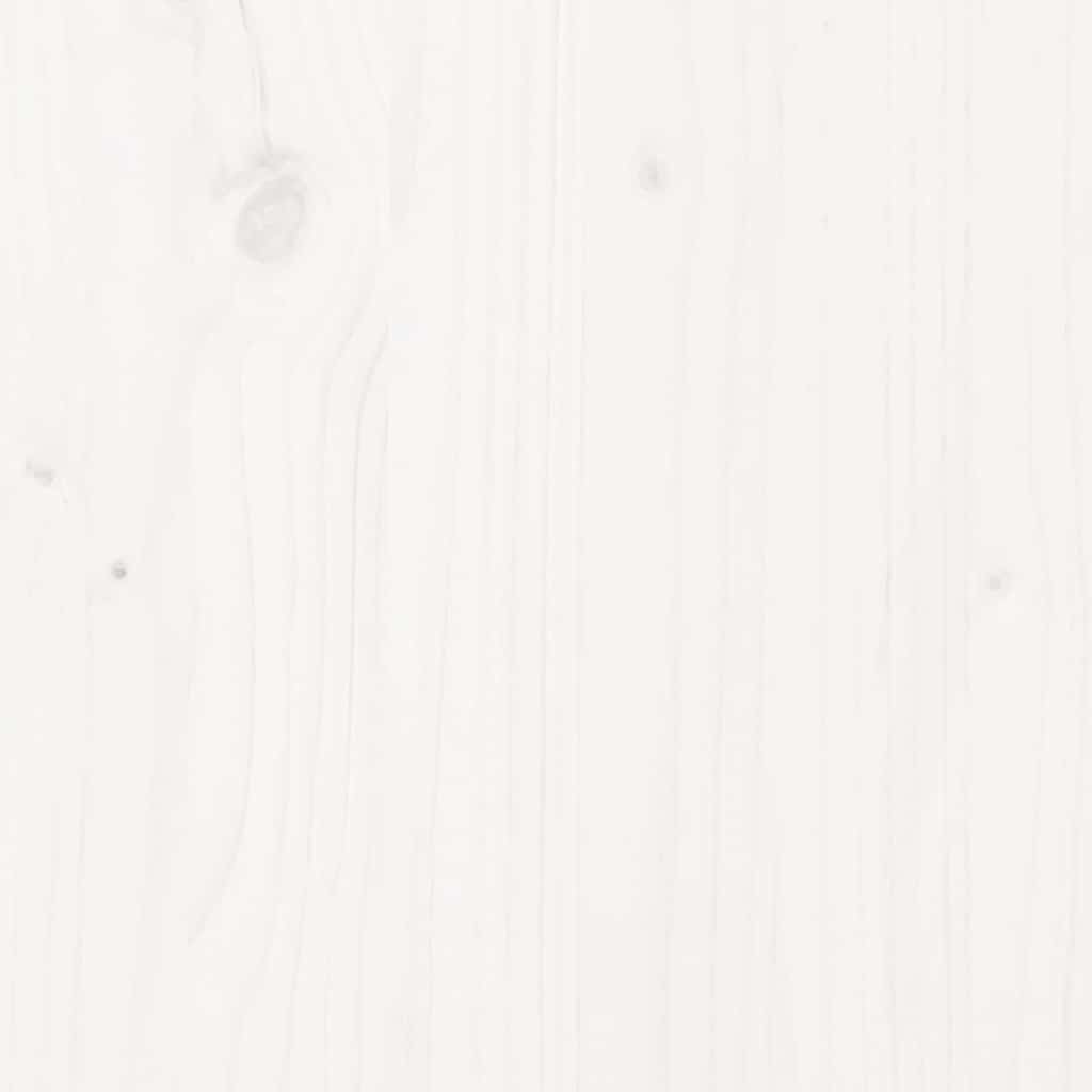 Ekstra lang sengeramme uten madrass hvit 140x220 cm heltre - Bilde 6