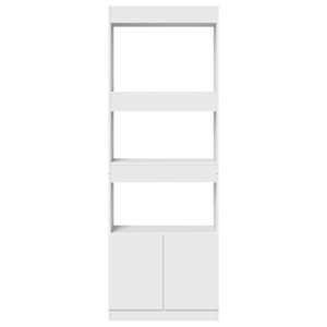 Skříň highboard bílá 63 x 33 x 180 cm kompozitní dřevo - obrázek 5