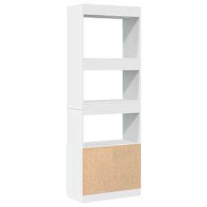 Skříň highboard bílá 63 x 33 x 180 cm kompozitní dřevo - obrázek 7