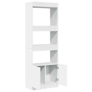Skříň highboard bílá 63 x 33 x 180 cm kompozitní dřevo - obrázek 8