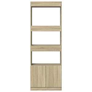 Skříň highboard dub sonoma 63 x 33 x 180 cm kompozitní dřevo - obrázek 5