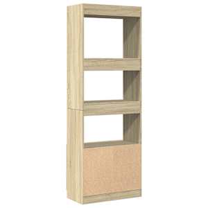 Skříň highboard dub sonoma 63 x 33 x 180 cm kompozitní dřevo - obrázek 7