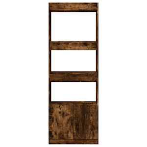 Skříň highboard kouřový dub 63 x 33 x 180 cm kompozitní dřevo - obrázek 5