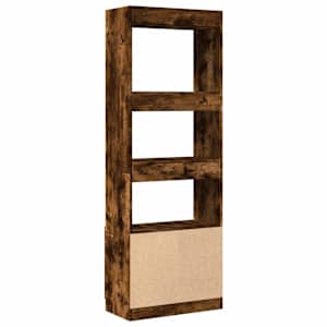 Skříň highboard kouřový dub 63 x 33 x 180 cm kompozitní dřevo - obrázek 7