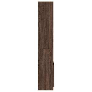 Skříň highboard hnědý dub 63 x 33 x 180 cm kompozitní dřevo - obrázek 6