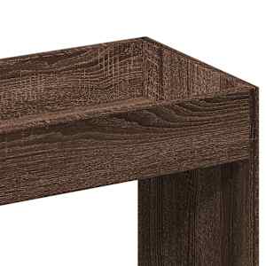 Skříň highboard hnědý dub 63 x 33 x 180 cm kompozitní dřevo - obrázek 9