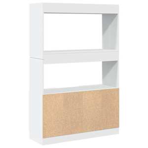 Skříň highboard bílá 92 x 33 x 140 cm kompozitní dřevo - obrázek 7
