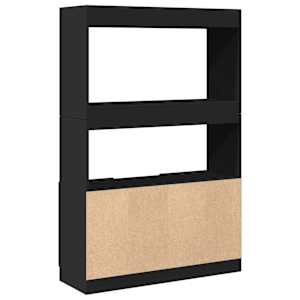 Skříň highboard černá 92 x 33 x 140 cm kompozitní dřevo - obrázek 7