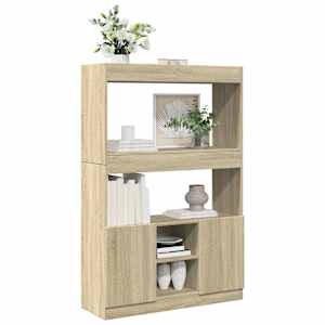 Skříň highboard dub sonoma 92 x 33 x 140 cm kompozitní dřevo - obrázek 4
