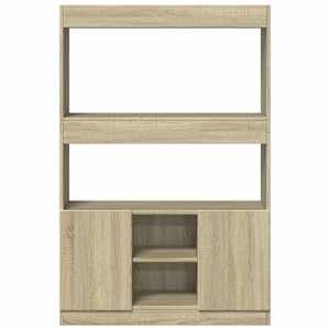 Skříň highboard dub sonoma 92 x 33 x 140 cm kompozitní dřevo - obrázek 5