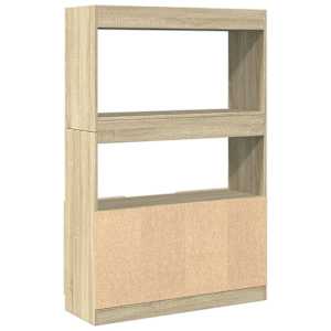 Skříň highboard dub sonoma 92 x 33 x 140 cm kompozitní dřevo - obrázek 7