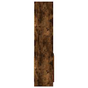 Skříň highboard kouřový dub 92 x 33 x 140 cm kompozitní dřevo - obrázek 6