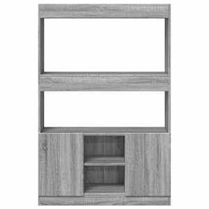 Skříň highboard šedá sonoma 92 x 33 x 140 cm kompozitní dřevo - obrázek 7