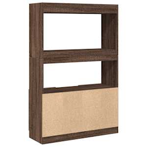 Skříň highboard hnědý dub 92 x 33 x 140 cm kompozitní dřevo - obrázek 7