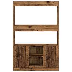 Skříň highboard old wood 92 x 33 x 140 cm kompozitní dřevo - obrázek 5