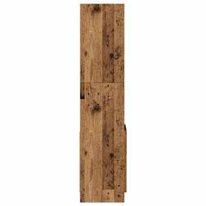 Skříň highboard old wood 92 x 33 x 140 cm kompozitní dřevo - obrázek 6