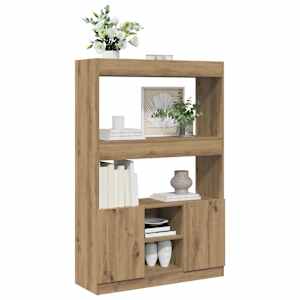 vidaXL Highboard Artisan-Eiche 92x33x140 cm Holzwerkstoff